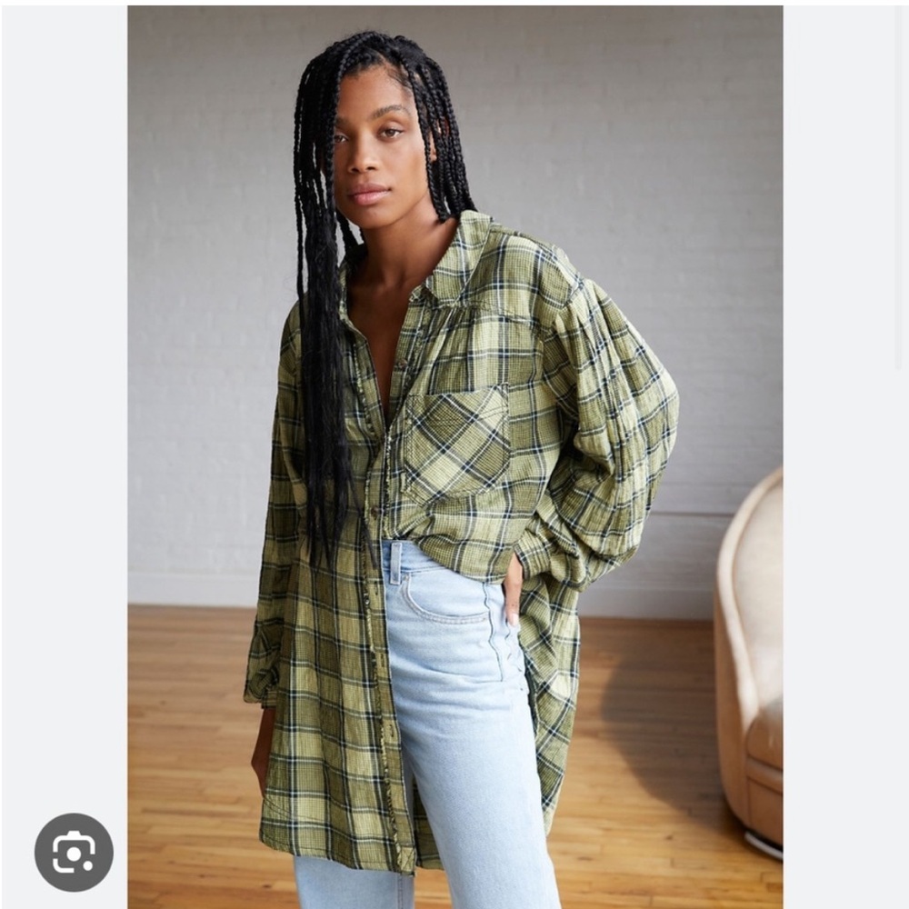 Free People Wild Side Flannel Tunic